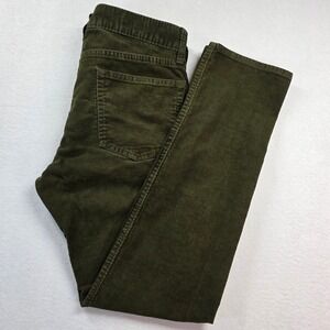 J.Crew 484 Men's Slim Corduroy Pants Army/Olive Green 29x30